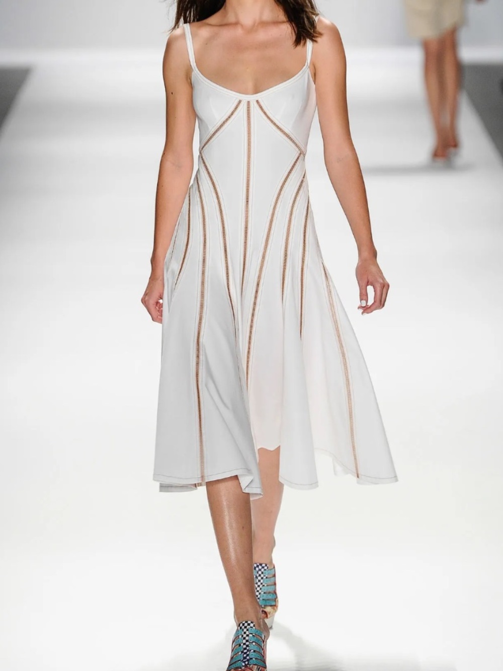 Nanette Lepore white midi flowy dress